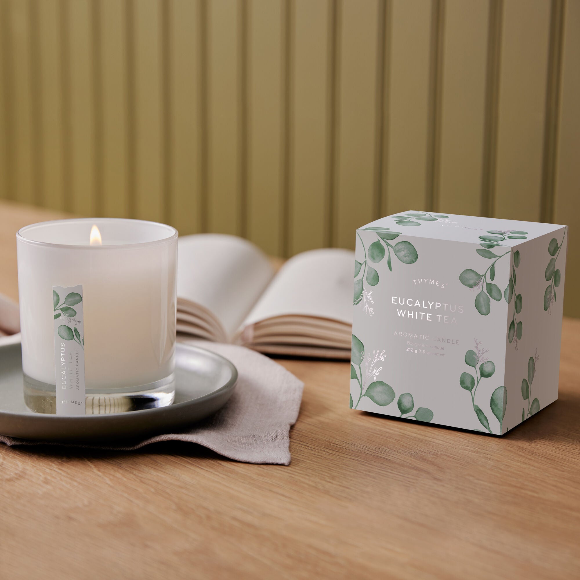 Eucalyptus White Tea Poured Candle - Image 2