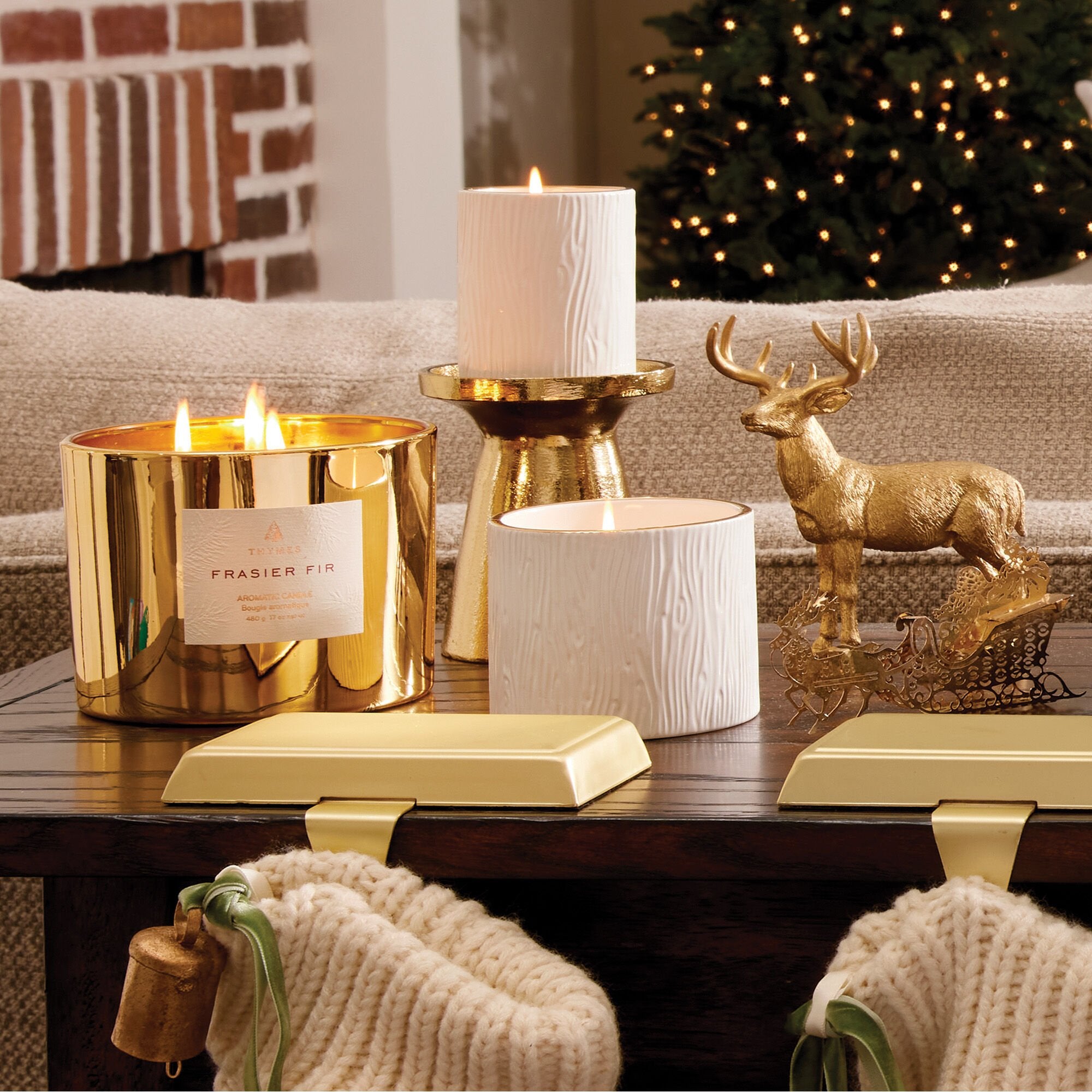 Frasier Fir? Gold 3-Wick Candle - Image 4