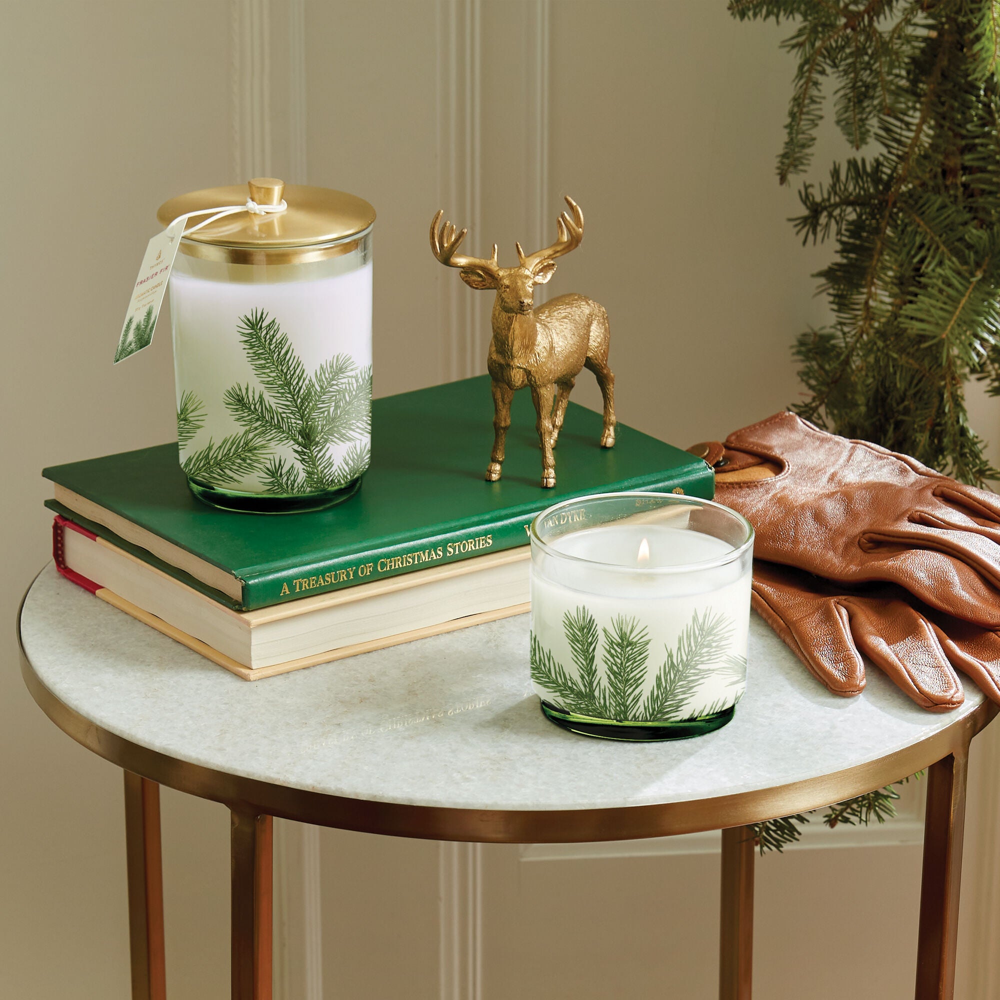 Frasier Fir? Heritage Medium Pine Needle Luminary - Image 2