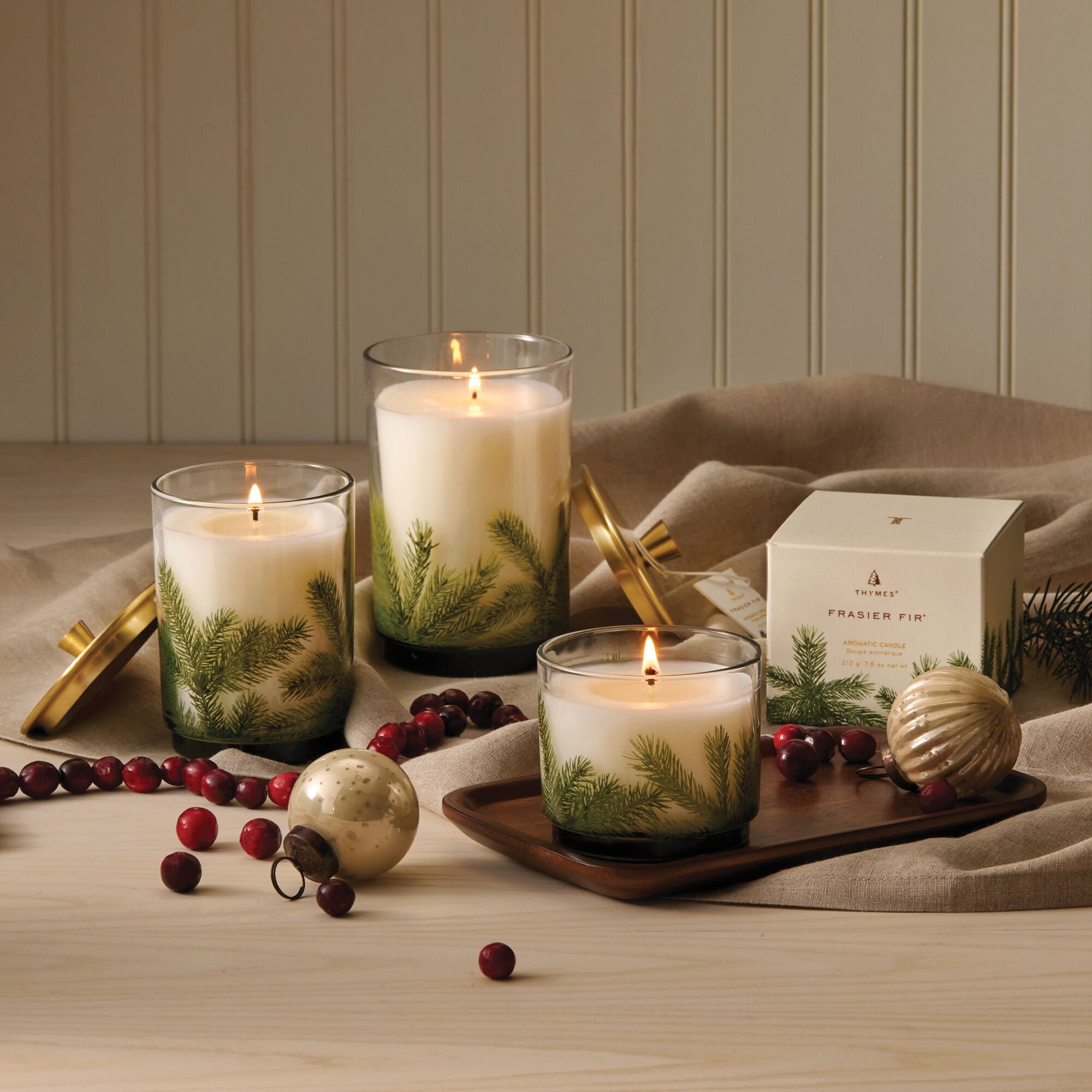 Frasier Fir? Heritage Medium Pine Needle Luminary - Image 3
