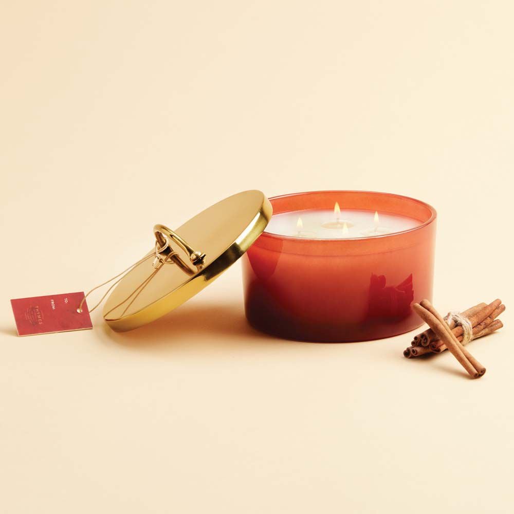 Simmered Cider Harvest Red 4-Wick Candle - Image 2