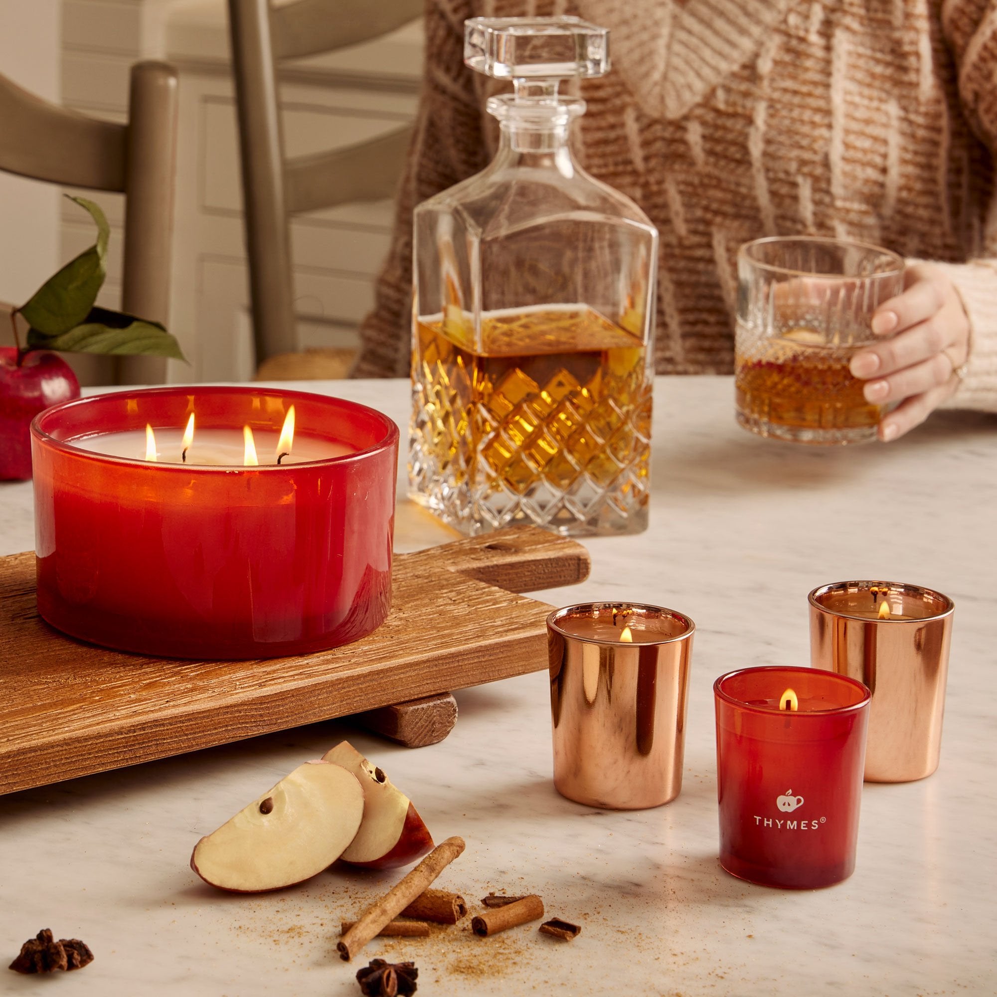 Simmered Cider Aromatic Votive Trio - Image 4