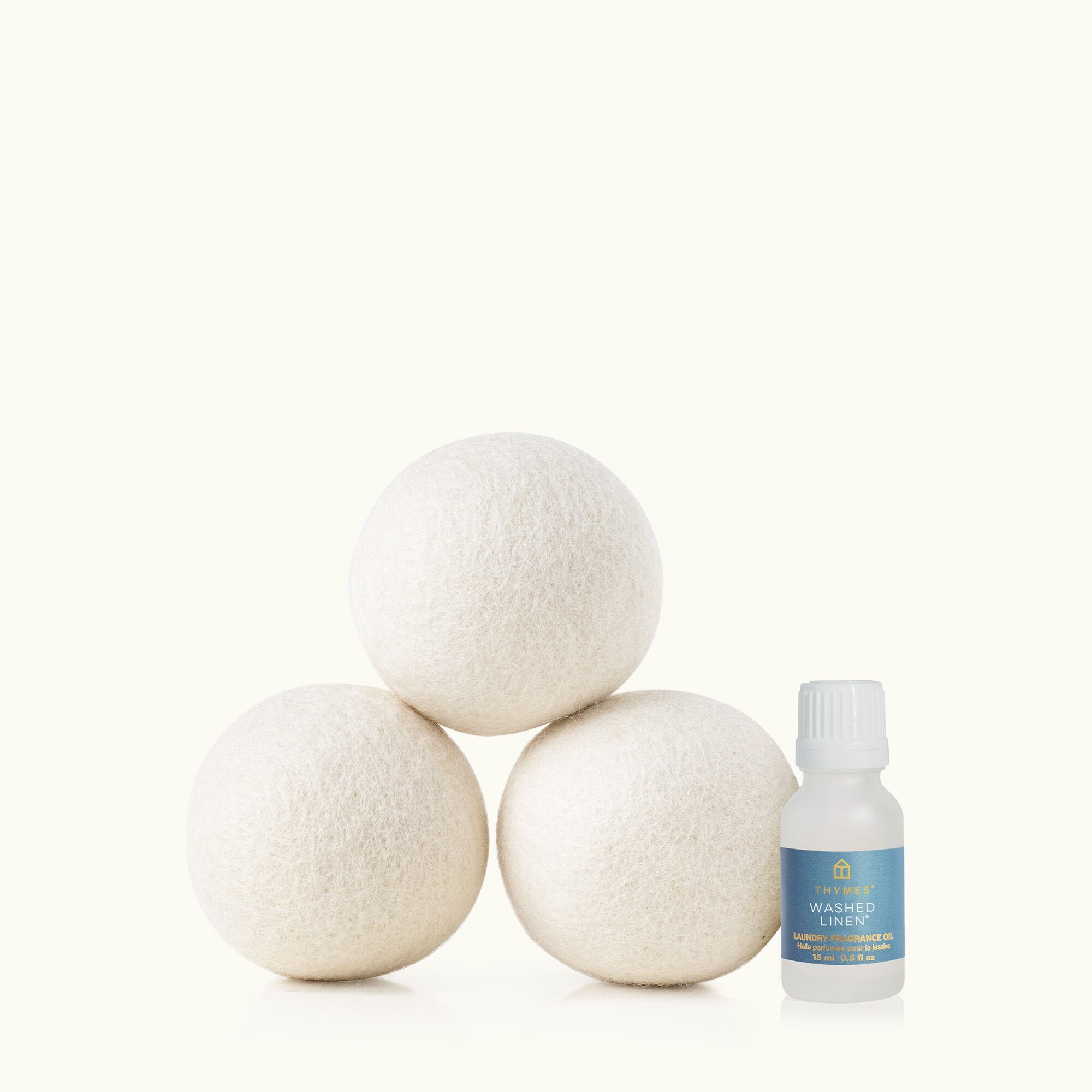 Washed Linen Wool Dryer Balls & Laundry Fragrance Oil Set - Image 2